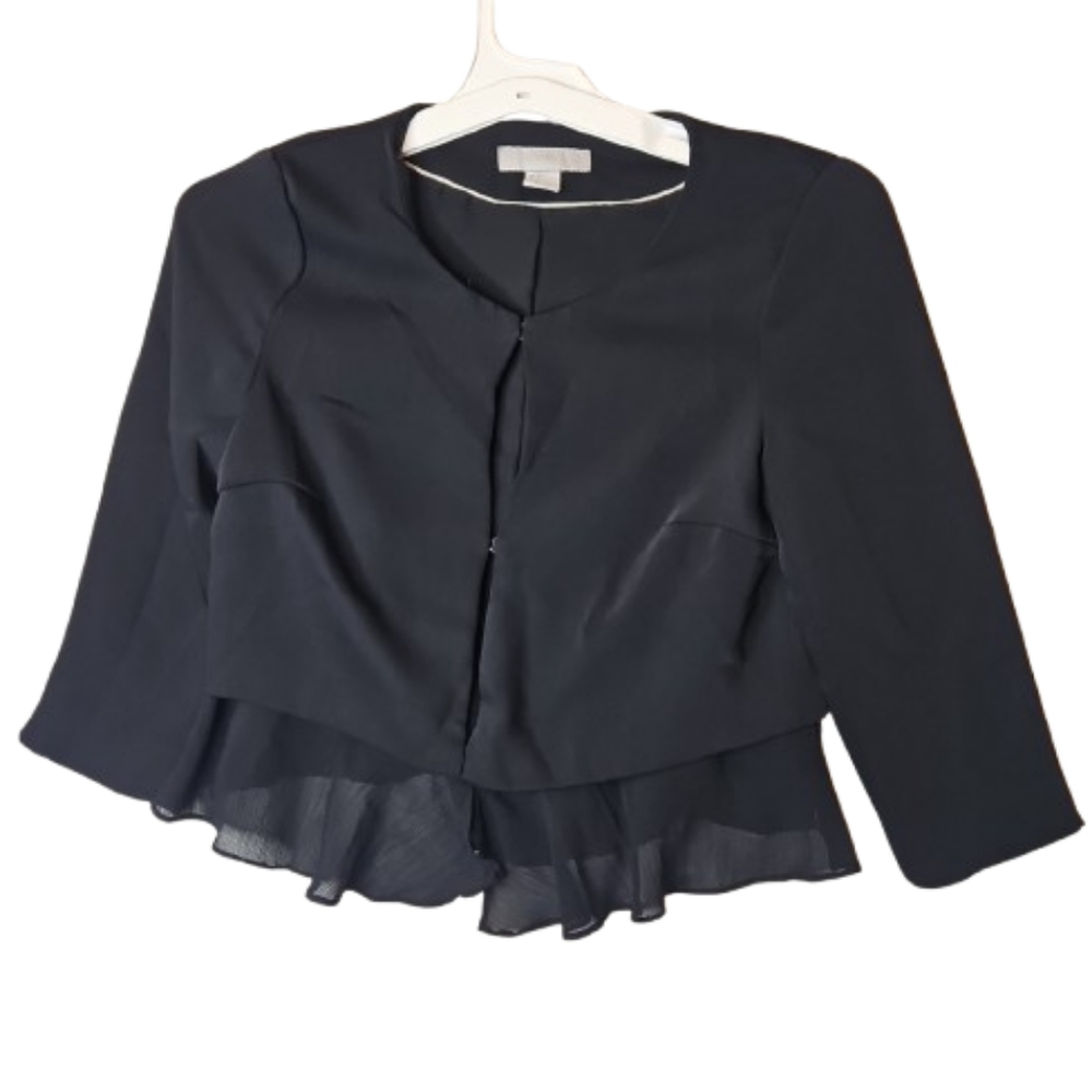 H&M Jacket&coat Soft Blazer Long Sleeves Black Top Blazer Polyester Size 2